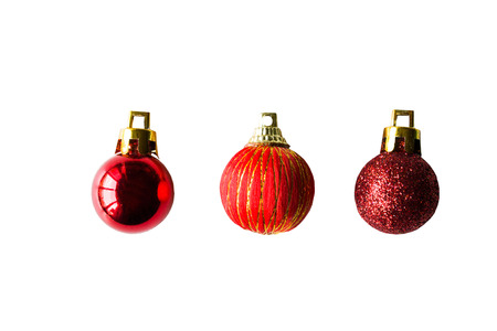 Ball for the Christmas tree. The photo on the white backgroundの写真素材