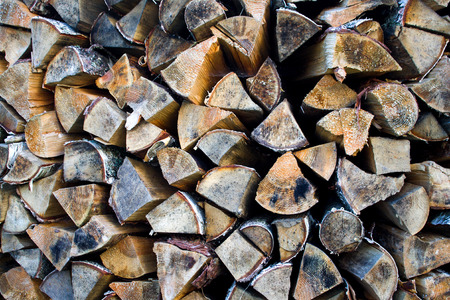 stacked firewood close up, backgroundの写真素材