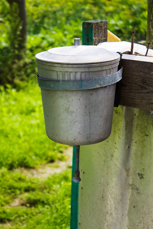 Washstand in the villageの写真素材