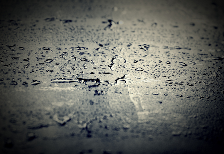 wet iron, water drops design concept, backgroundの写真素材
