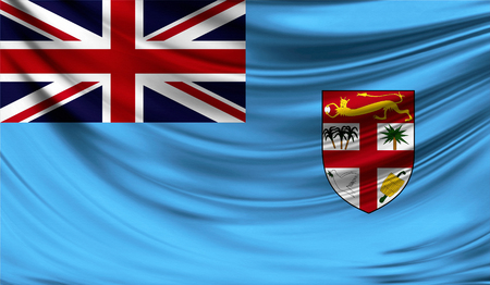 Flag of Fiji, 3D illustration.の写真素材