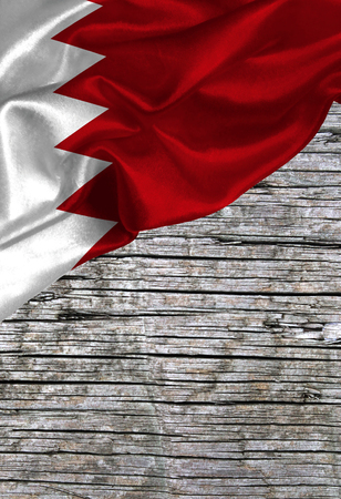 Grunge colorful flag Bahrain, with copyspace for your text or images.の写真素材