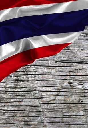 Grunge colorful flag Thailand, with copyspace for your text or images.の写真素材