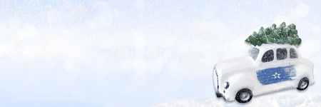 A miniature white Christmas car with a flag of Somalia. Concept of new year or christmas with place for your text.の写真素材