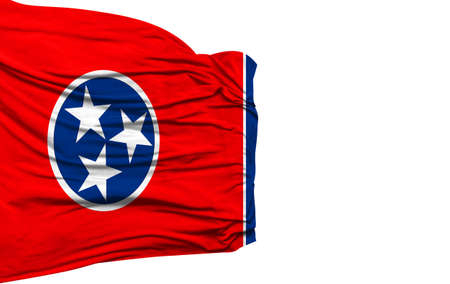State of Tennessee flag isolated on white backgroundの写真素材