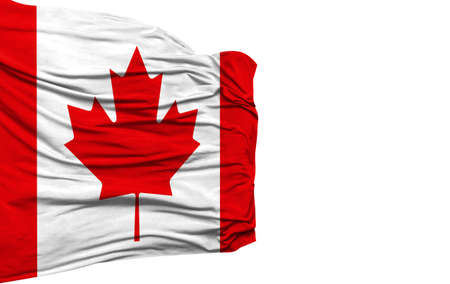 Canada flag isolated on white background