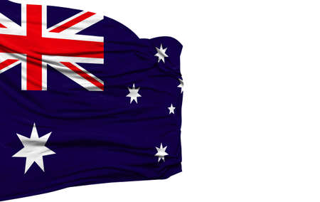 Australia flag isolated on white background