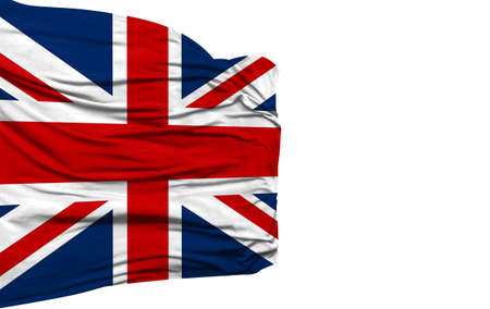 United Kingdom flag isolated on white background