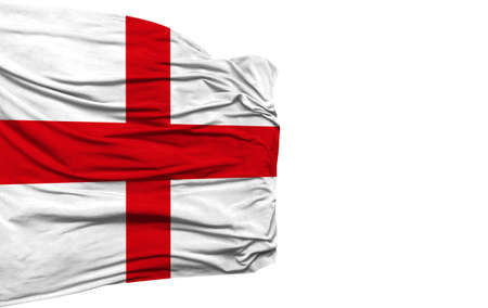 England flag isolated on white backgroundの写真素材