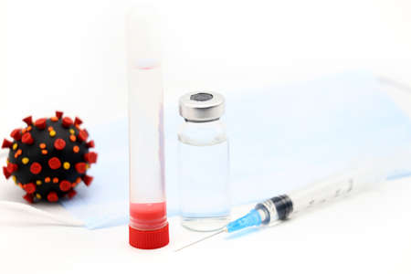 Global population vaccination campaign, covid-19 exposure medical conceptの写真素材