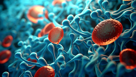 Shape of bacterial cell: cocci, bacilli, spirilla bacteria background, made with AI gererationの素材