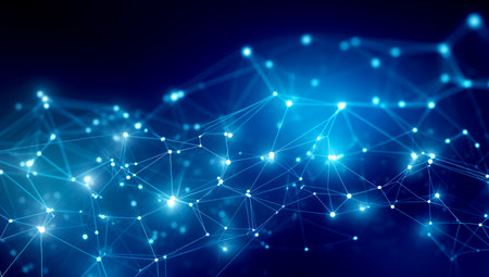Linking entities. Networking, social media, SNS, internet communication connect concept. Teamwork, network and community abstract. . Made with AI generationの素材