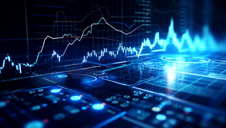 Future of finance with innovative trading. Trade, technology, investment and analysis concept. Generated with AIの素材