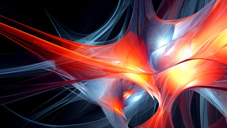 Abstract digital background. Big data visualization. Network connection structure. Science background. Generated with AIの素材