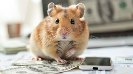 Hamster kombat game on cryptocurrency mining, concept of mini games on cryptocurrency earningの素材