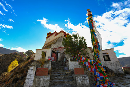 Tibet Shannan Yongbulakang Templeのeditorial素材