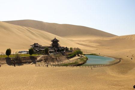 Gansu Hexi Corridor Crescent Springのeditorial素材