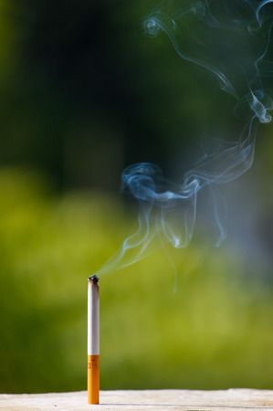 Burning cigaretteのeditorial素材