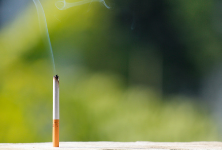 Burning cigaretteのeditorial素材