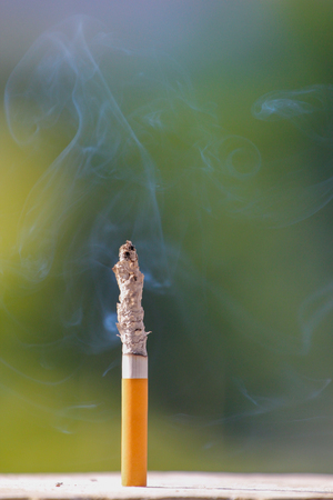 Burning cigaretteの写真素材