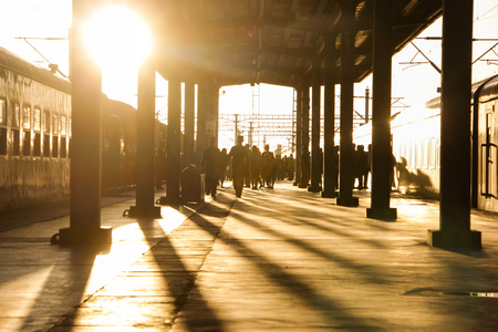 platform landscape viewの写真素材