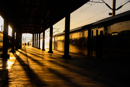 platform landscape viewの写真素材