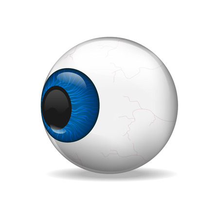 Vector Eye ball with white backgroundのイラスト素材