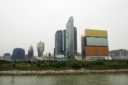 Macau buildingのeditorial素材