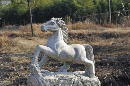 Chinese zodiac animal statues.の写真素材