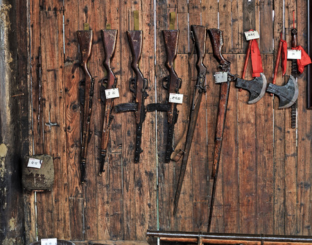 Rural household goods in the exhibitionのeditorial素材