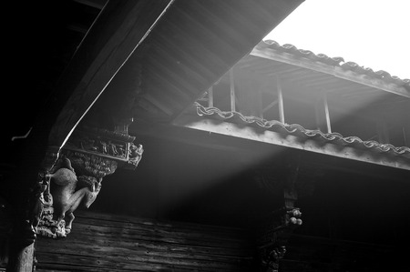 Ancient wooden buildingsのeditorial素材