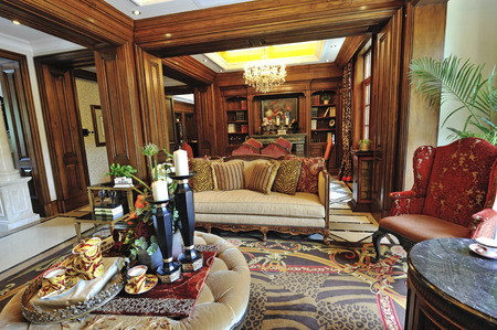 Villa model roomのeditorial素材