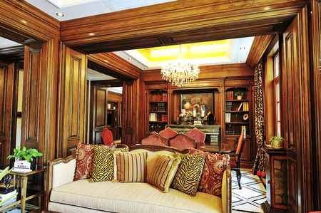 Villa model roomのeditorial素材