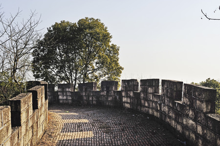 Wall in Yiwu Qijiajun Memorial Hallのeditorial素材