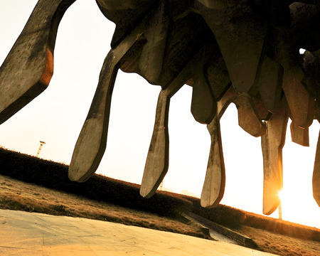 Artistic architectural in the parkのeditorial素材