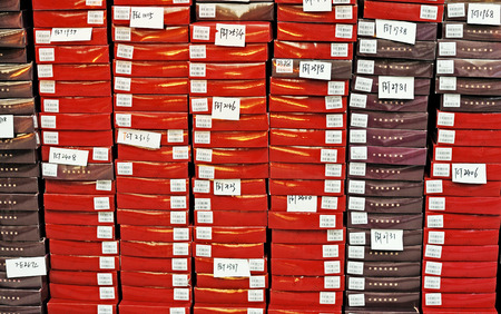 Rows of boxes
