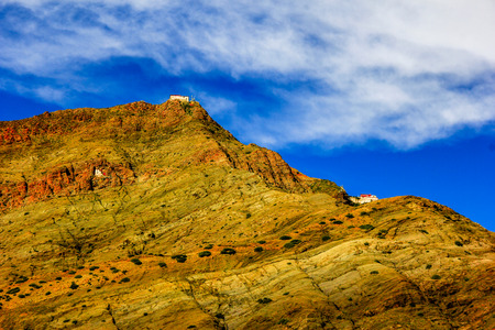 Mountain scenery view in West Chinaの写真素材