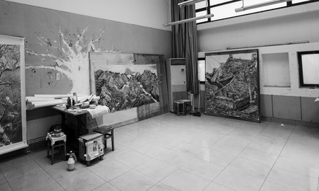 Interior of the studioのeditorial素材