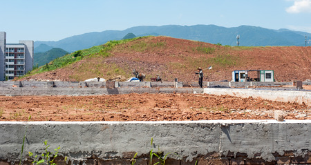 Construction siteのeditorial素材