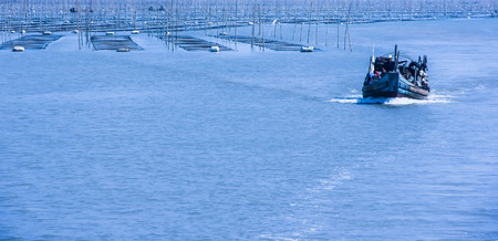 boat in the seaのeditorial素材