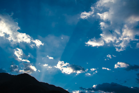 The rays of the sun