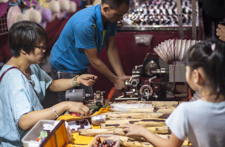 Bracelet Bead processingのeditorial素材