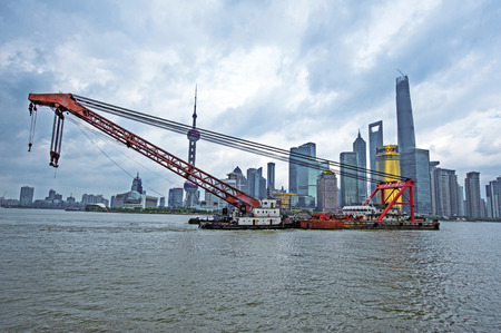 The Huangpu Riverのeditorial素材