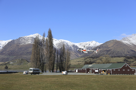 New Zealand village scenery のeditorial素材