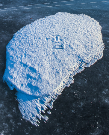 Frozen lakeの写真素材