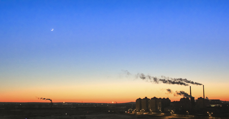 industrial cityの写真素材