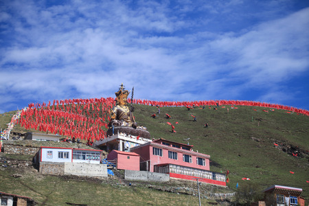 Gansu Buddhist templeの写真素材