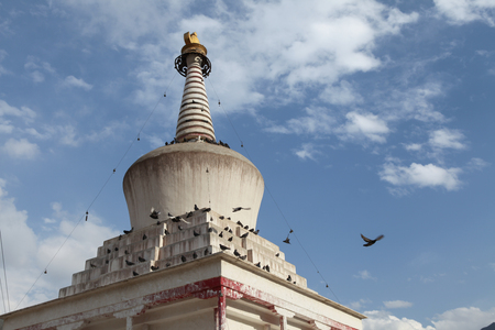 Gansu Buddhist templeの写真素材