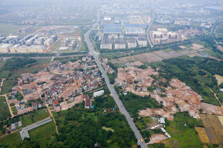 Residential areas under construction in Chinaの写真素材