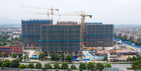 Residential areas under construction in China